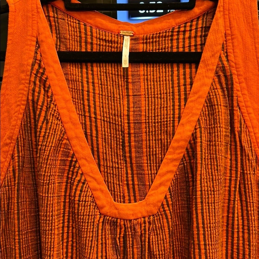 Free People Orange Maxi Dress